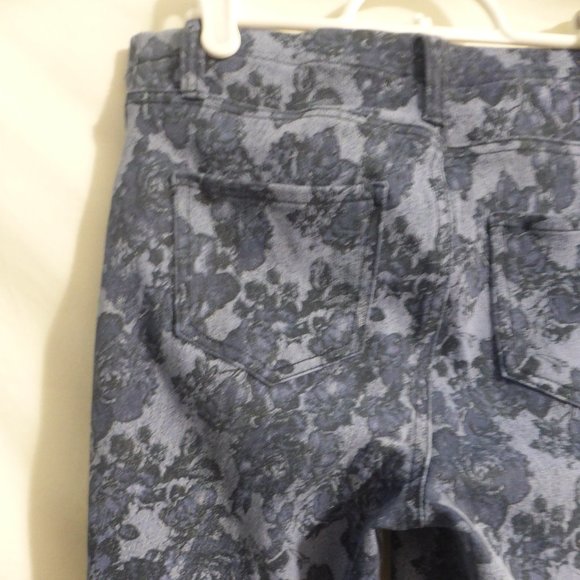 FADED GLORY, blue floral jeggings, size small, 4-6, BNWOT - Picture 9 of 14
